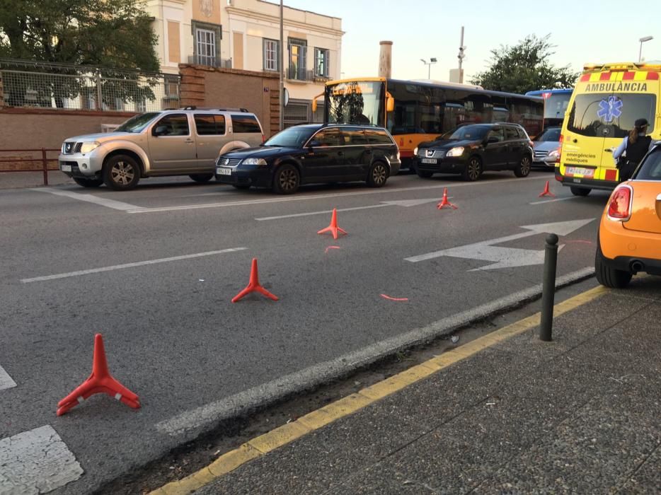 Accident a la carretera de Barcelona a Girona.