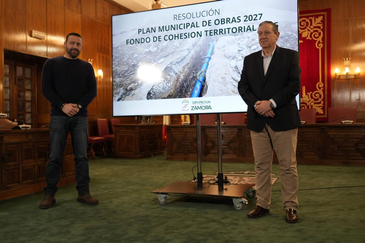 DIPUTACIÓN DE ZAMORA, SALÓN DE PLENOS. RESOLUCIÓN PROVISIONAL PLAN MUNICIPAL DE OBRAS 2027 Y DEFINITIVA DEL FONDO DE COHESION TERRITORIAL 2025