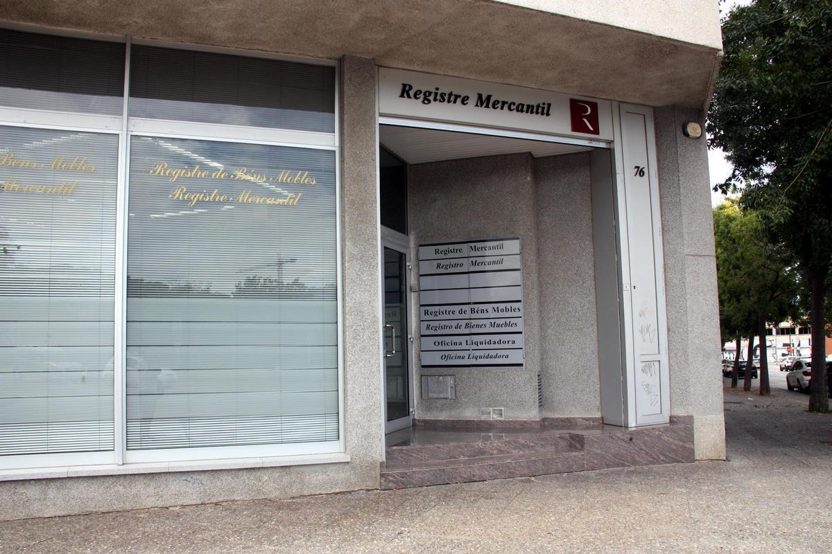 El registre mercantil de Girona, en una imatge d’arxiu.