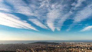 Nubes sobre Barcelona.