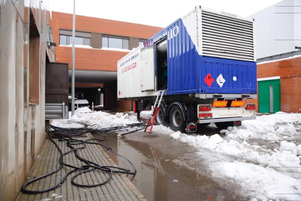 Efectos del temporal de nieve en Requena