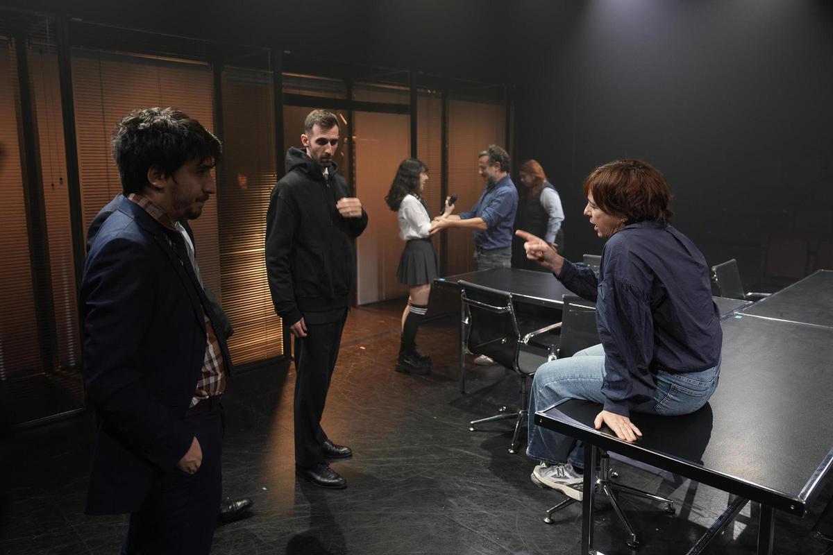 Carol López, creadora y directora de 'Manifest Mangione', durante un ensayo en el Teatre Lliure