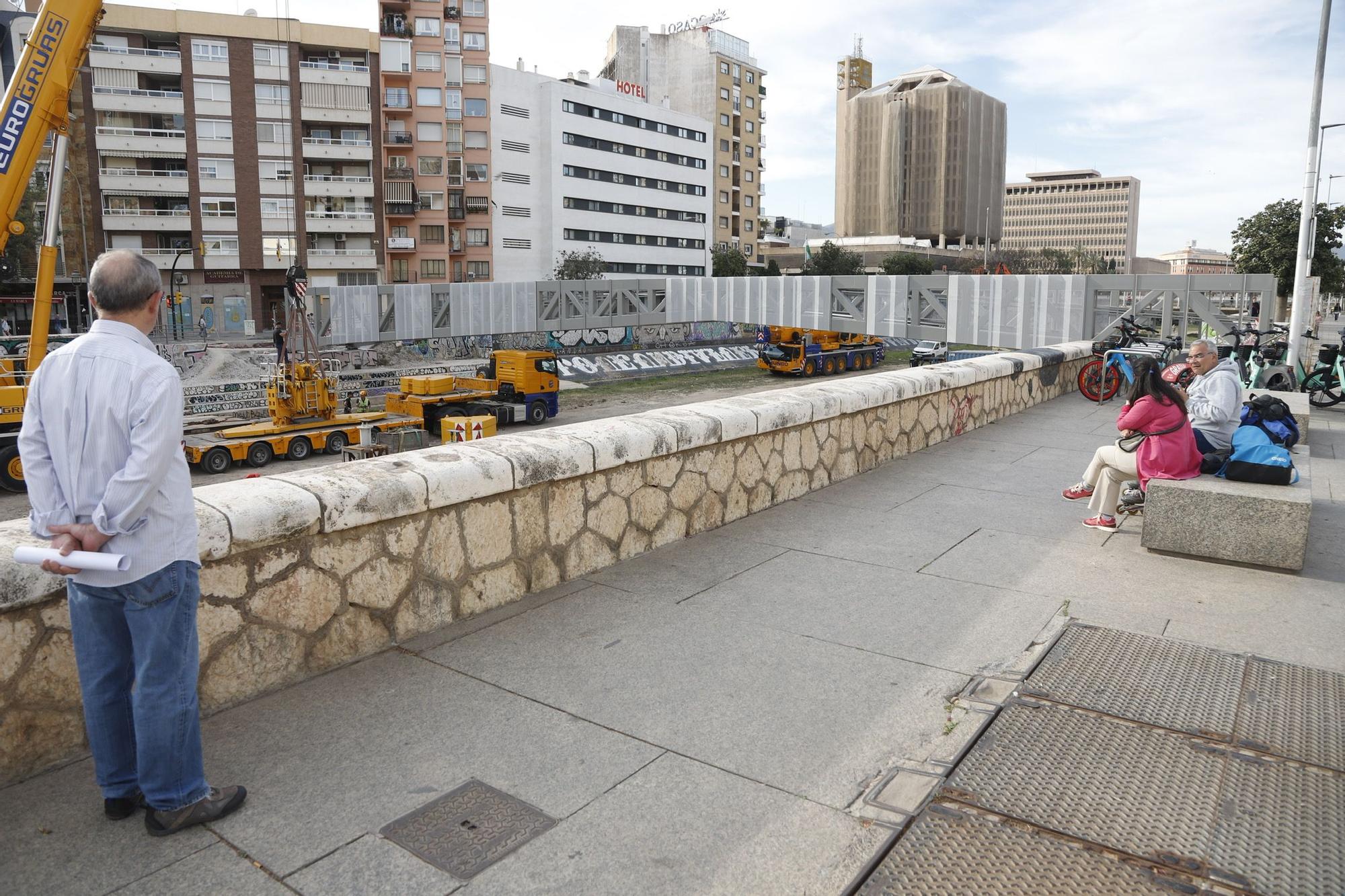 Continúa el montaje del nuevo puente del CAC