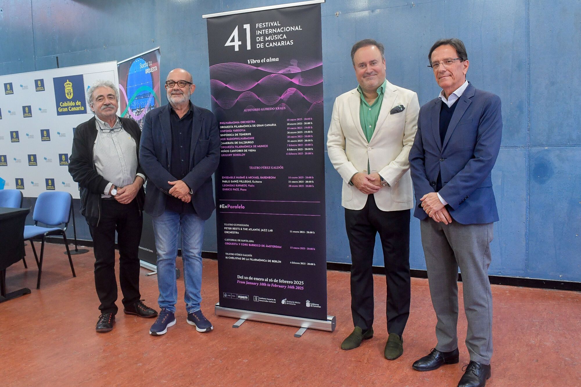 Ensayo y presentación del concierto de la Orquesta Filarmónica de Gran Canaria en el 41º FIMC