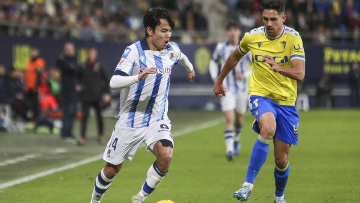 Una imagen del Cádiz-Real Sociedad.