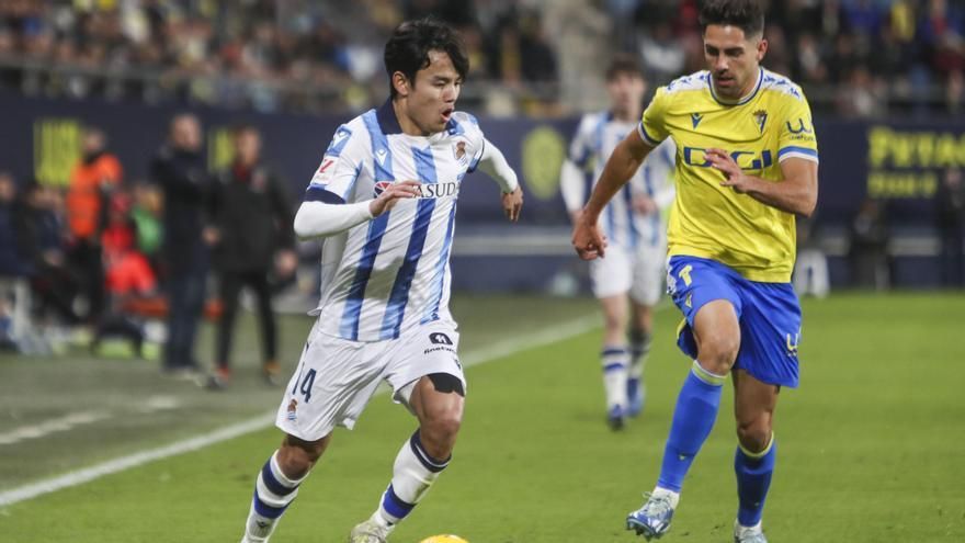 Una imagen del Cádiz-Real Sociedad.