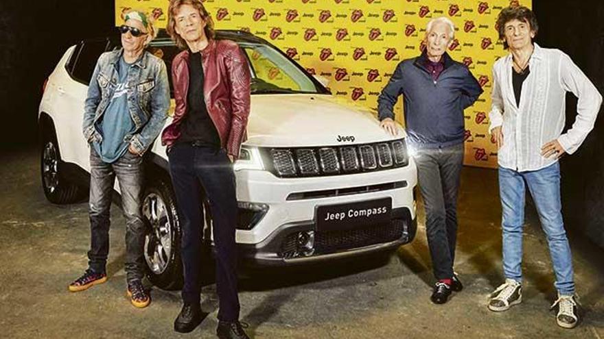 The Rolling stones se unen al jeep compass para hacer vibrar parís