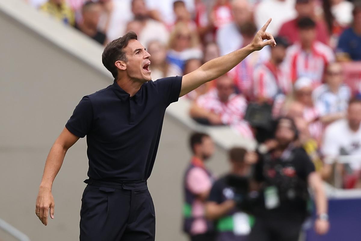 Iñigo Pérez, en el 2-2 entre Atlético y Villarreal.