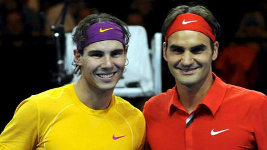 Federer y Nadal se lo pasan bien