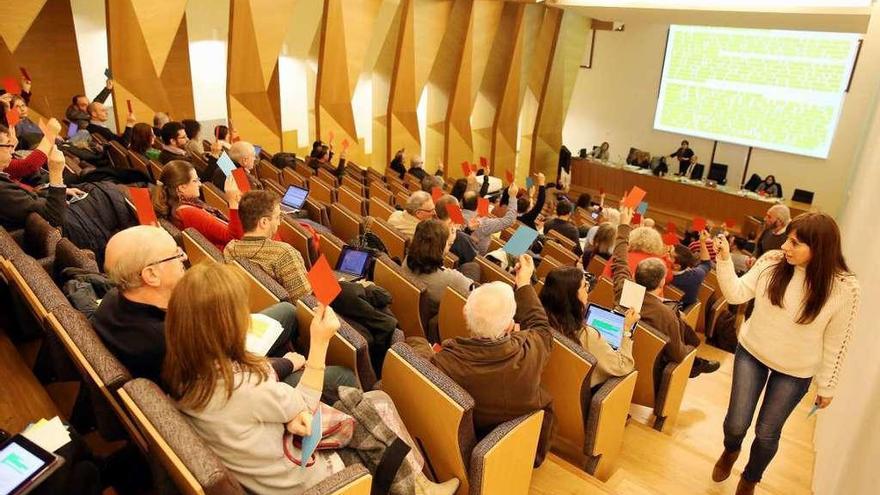 Claustro de profesores en una facultad gallega.