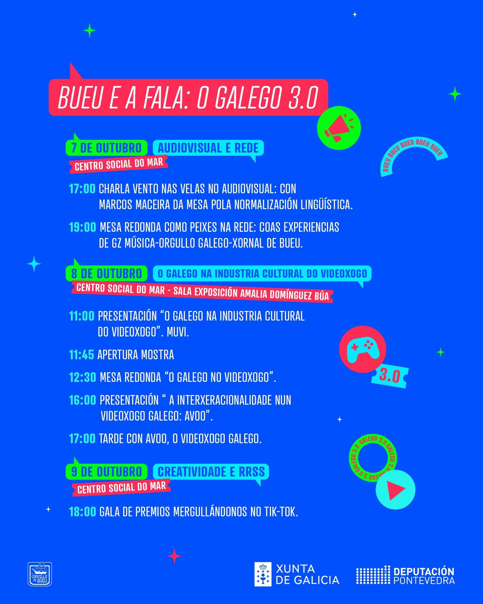 Cartel de &quot;Bueu e a Fala 3.0&quot;