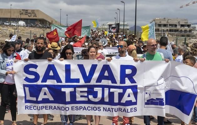 Manifestación de Salvar La Tejita