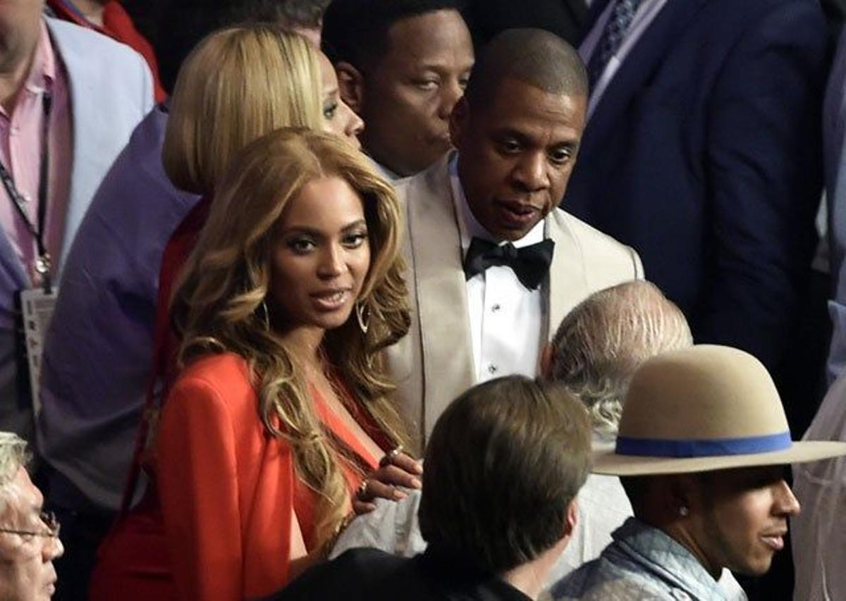 Beyoncé y Jay Z en el combate del siglo celebrado en Las Vegas