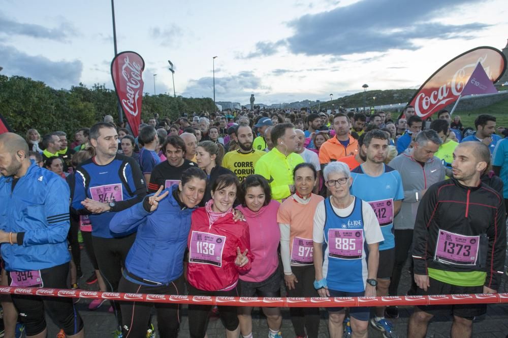 La carrera nocturna de la Torre de Hércules