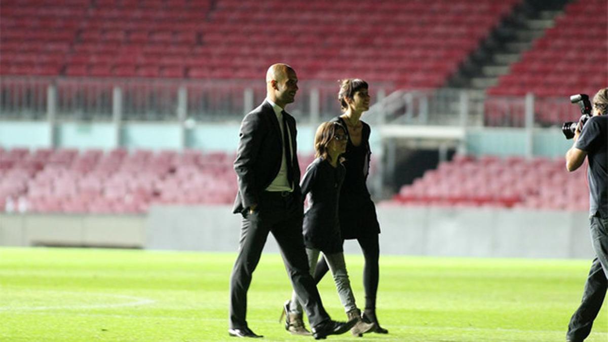 Guardiola se despidió de un Camp Nou vacío hace tres años