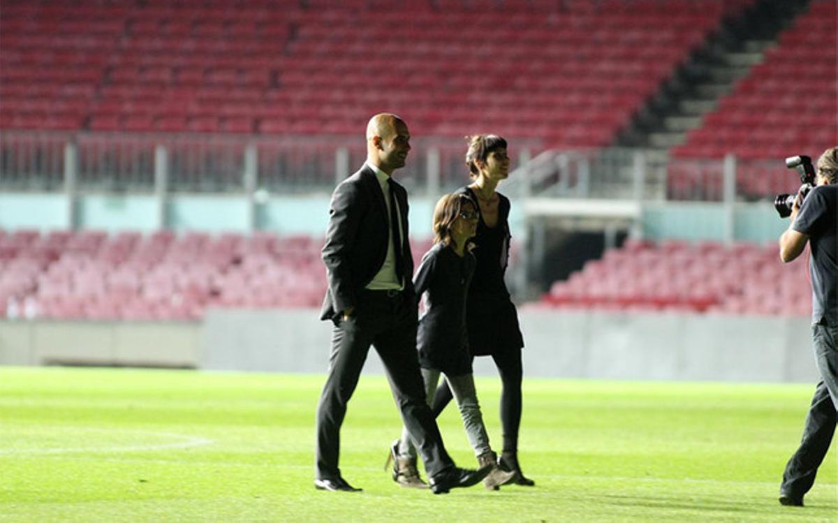 Guardiola se despidió de un Camp Nou vacío hace tres años