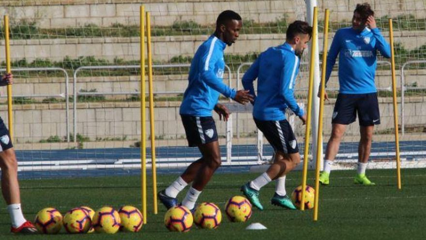 Koné, en un entrenamiento reciente.