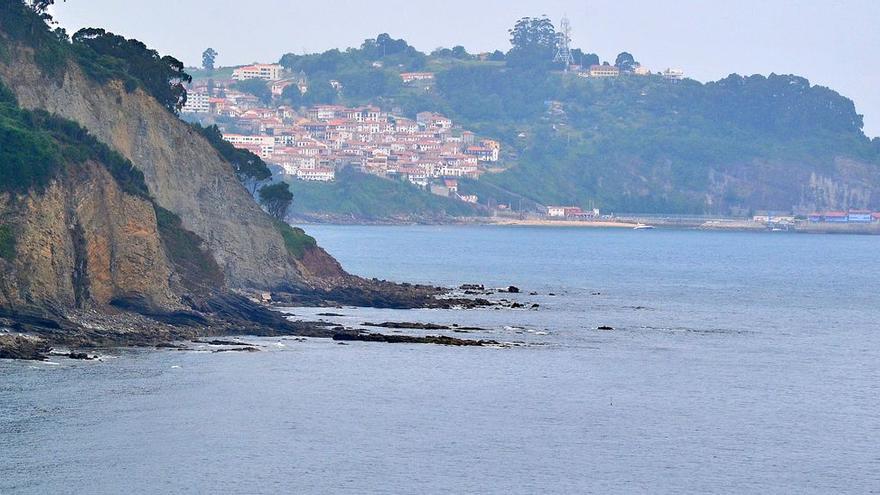 Una vista de Lastres