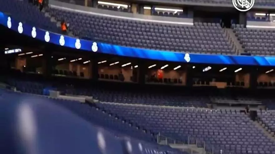 ¡Ya está todo listo en el Bernabéu para el partido contra el Girona!