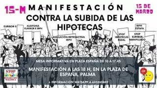 Vivienda en Mallorca: Manifestación en Palma este miércoles por la subida de las hipotecas