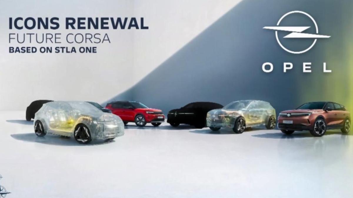 Infografía de la presentación del nuevo Opel Corsa que Stellantis dio a conocer este jueves en su encuentro con inversores.