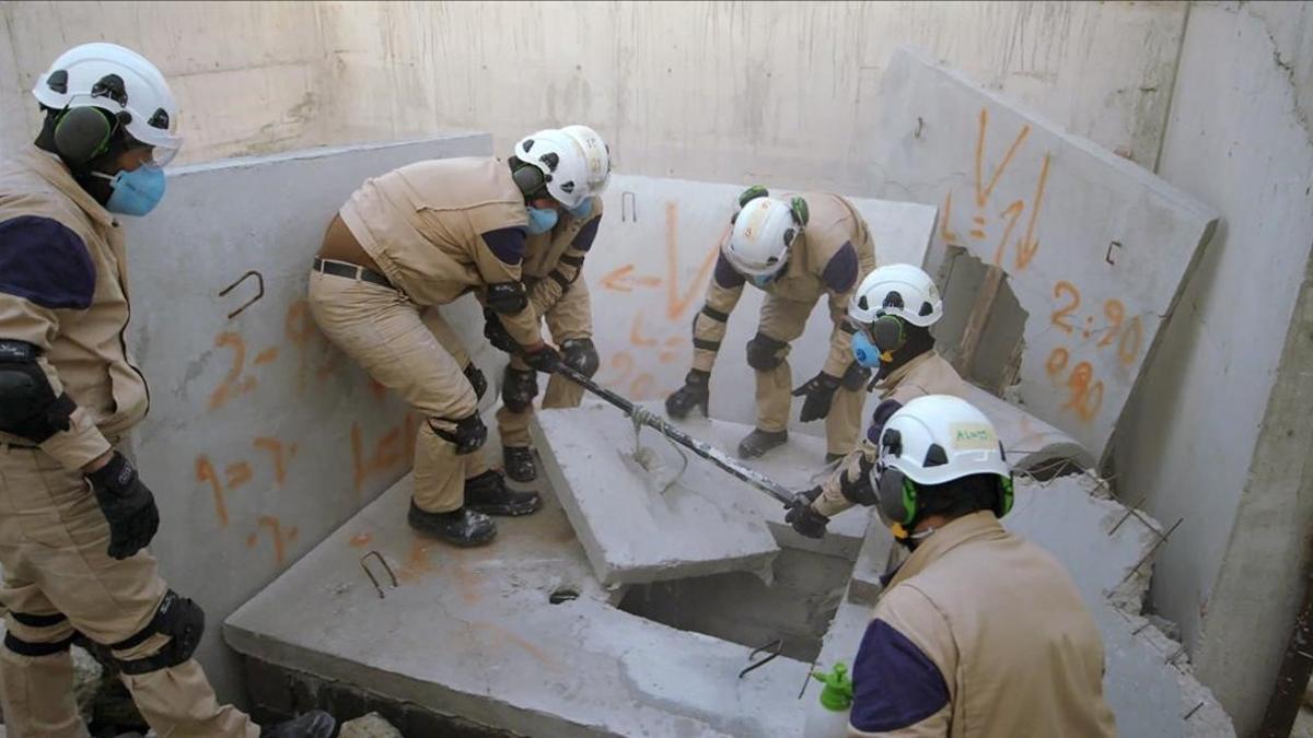 Imagen extraída de 'White Helmets', producido por Netflix y nominado a mejor corto documental.