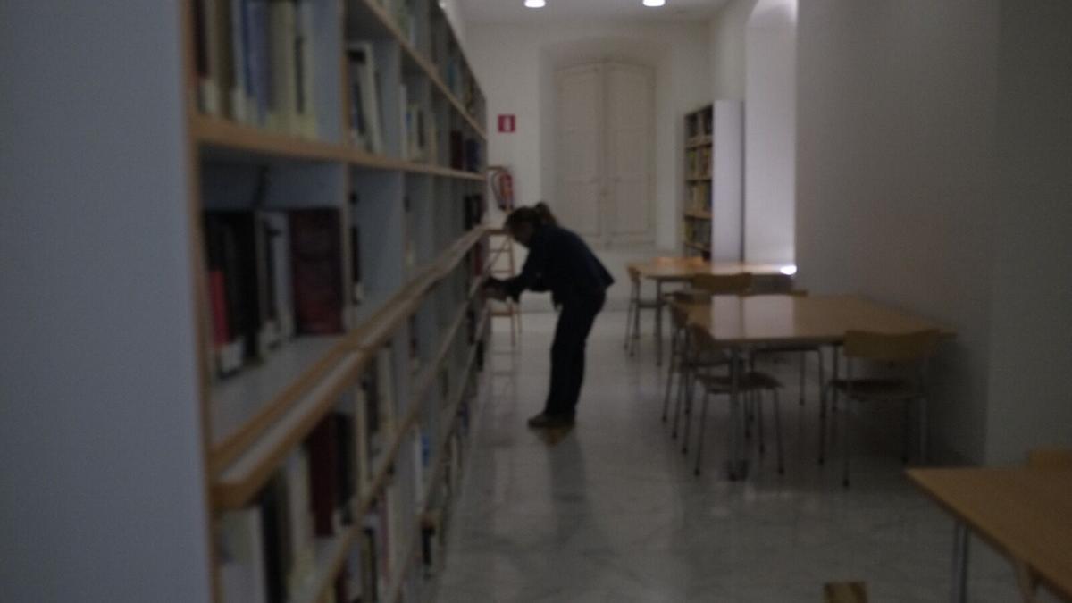 Una sala de la Biblioteca Municipal de Benavente