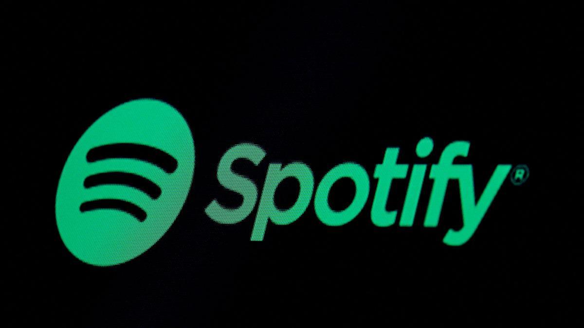 El logo de Spotify, en una foto de archivo