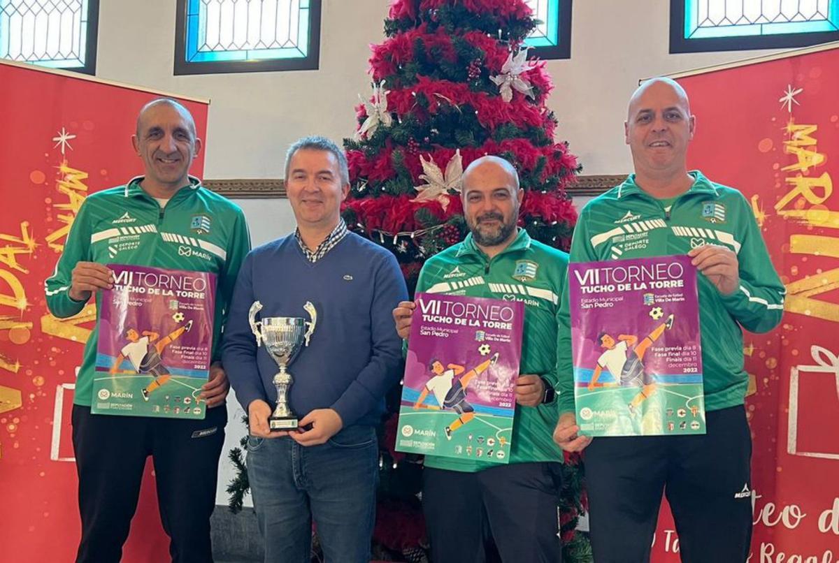 Presentación del torneo en el Concello de Marín. |  // FDV