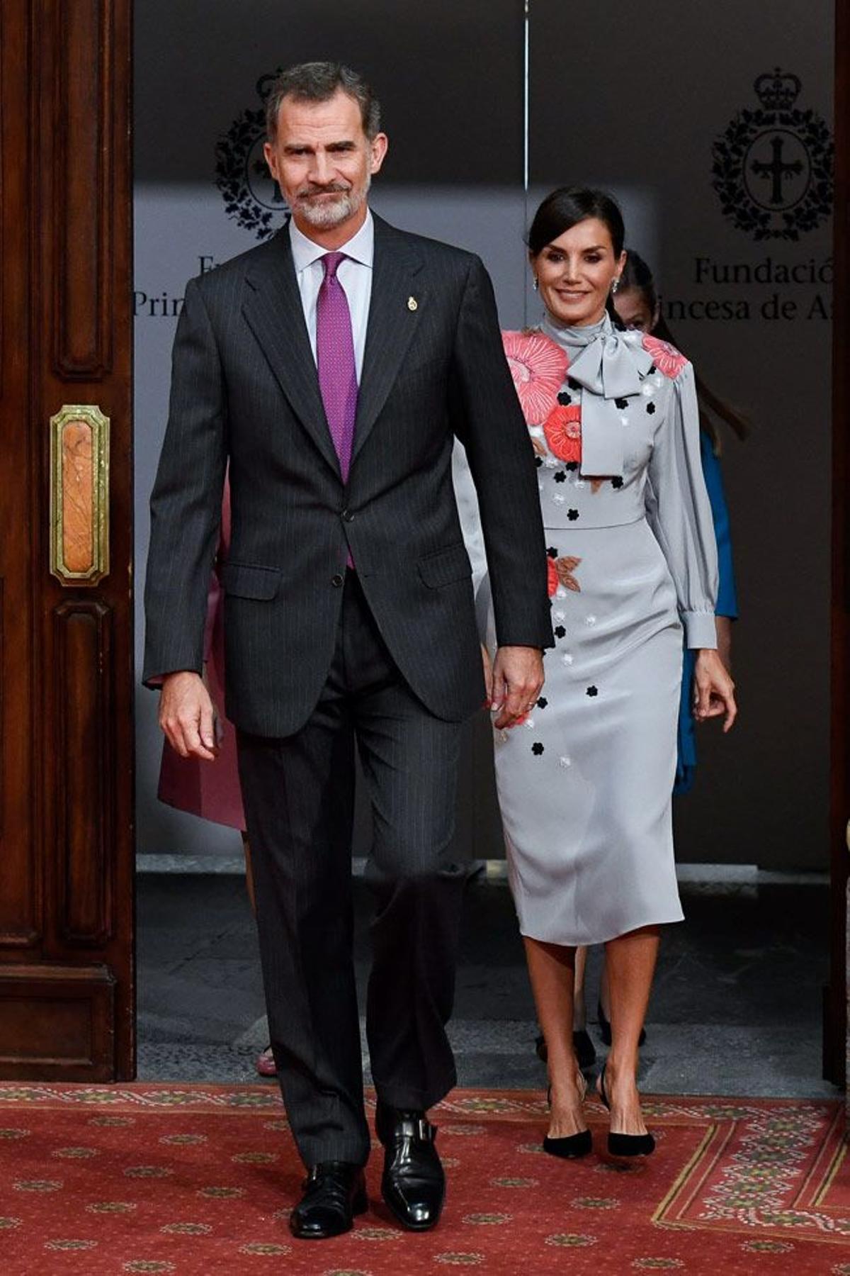 Los reyes Felipe y Letizia presiden la audiencia en Oviedo