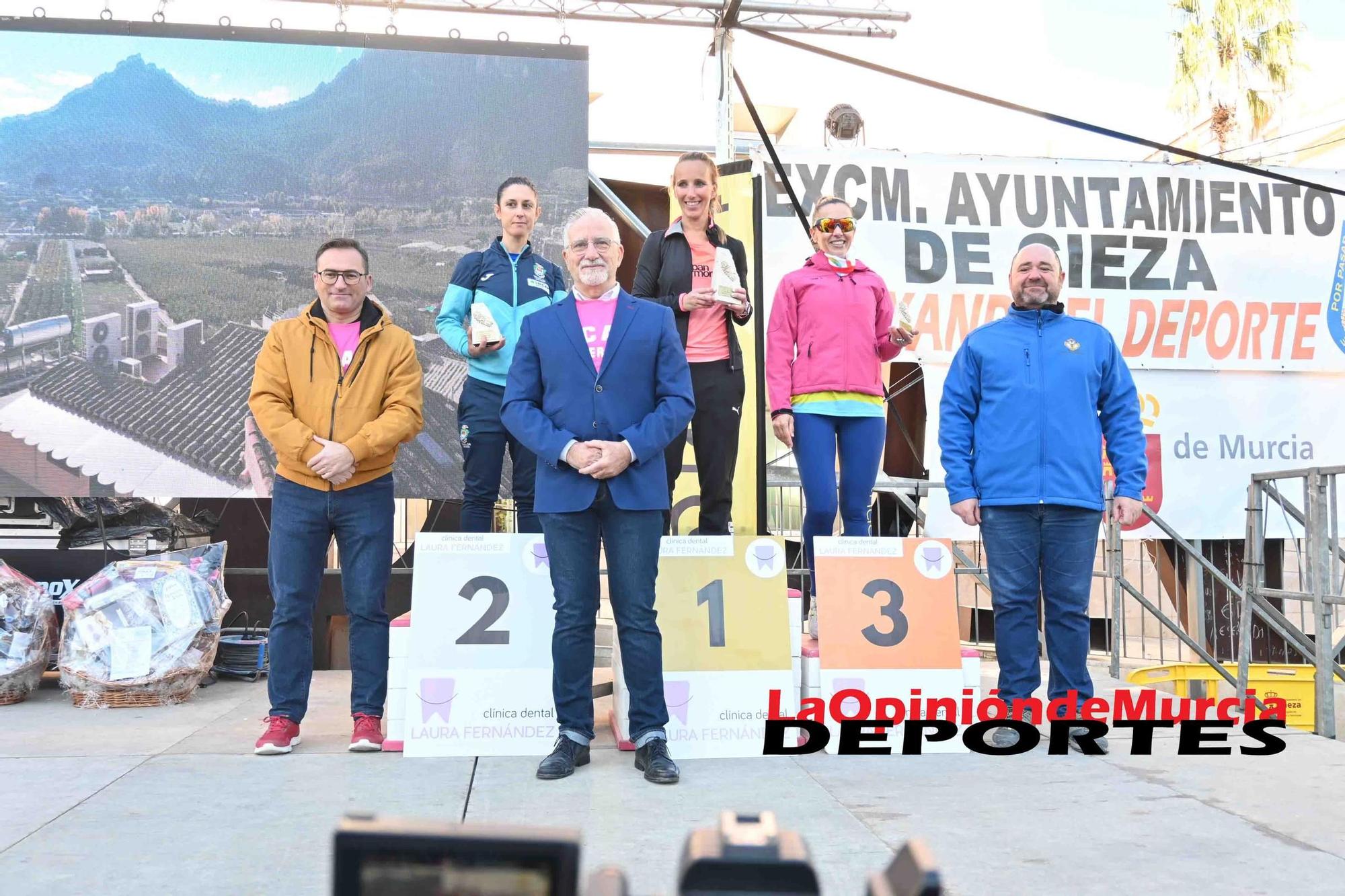 FOTOS: Podio de la Media maratón de Cieza