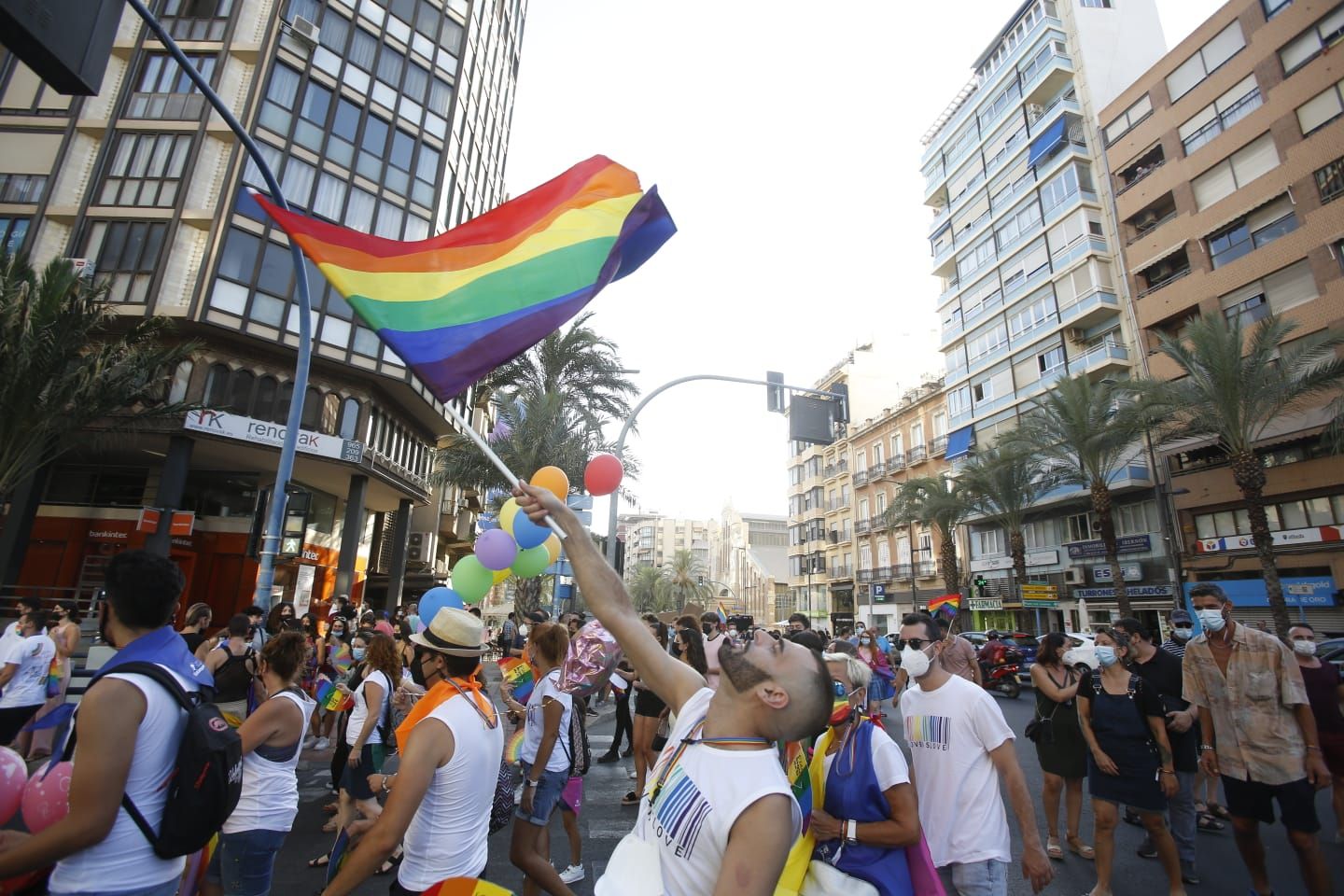 Celebración del Orgullo gay 2021 en Alicante