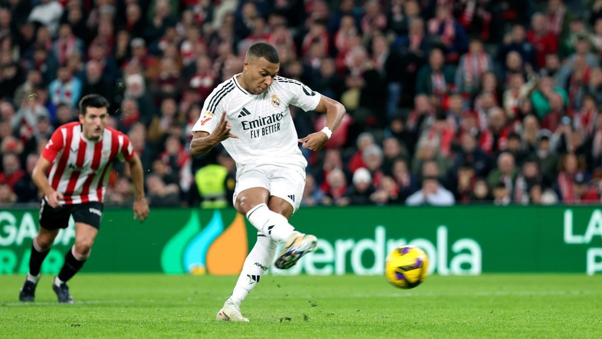 Mbappé falló desde los once metros contra el Athletic