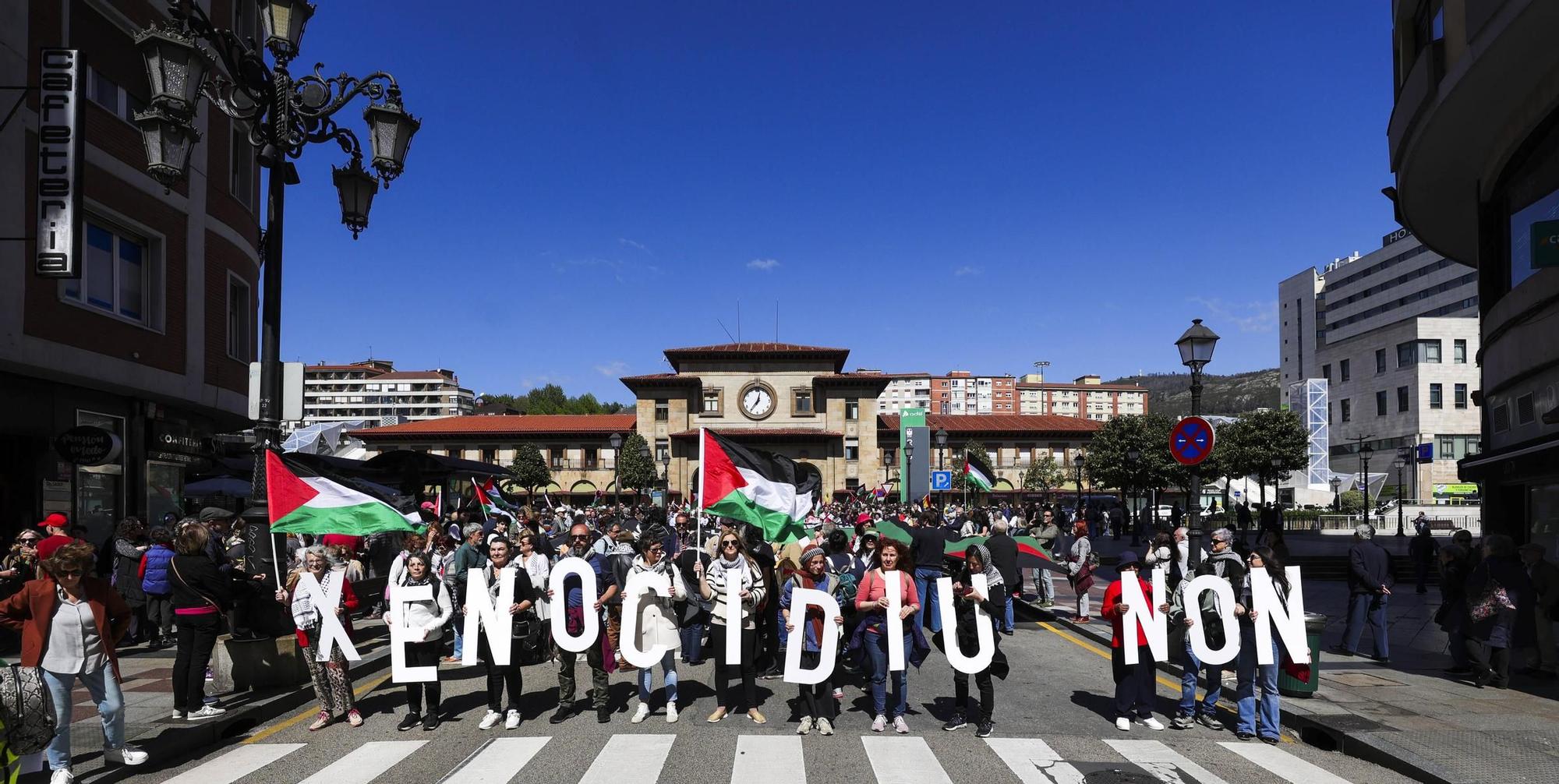 Asturias se manifiesta por una Palestina en paz