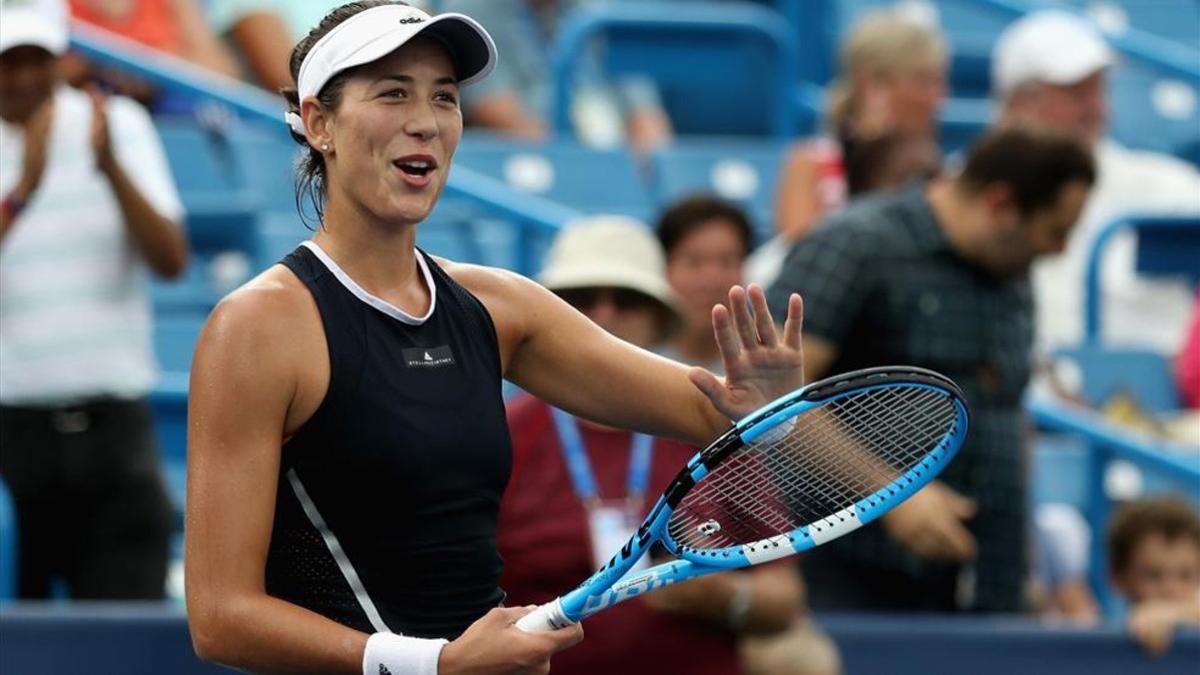 Garbiñe celebra su triunfo en Cincinnati