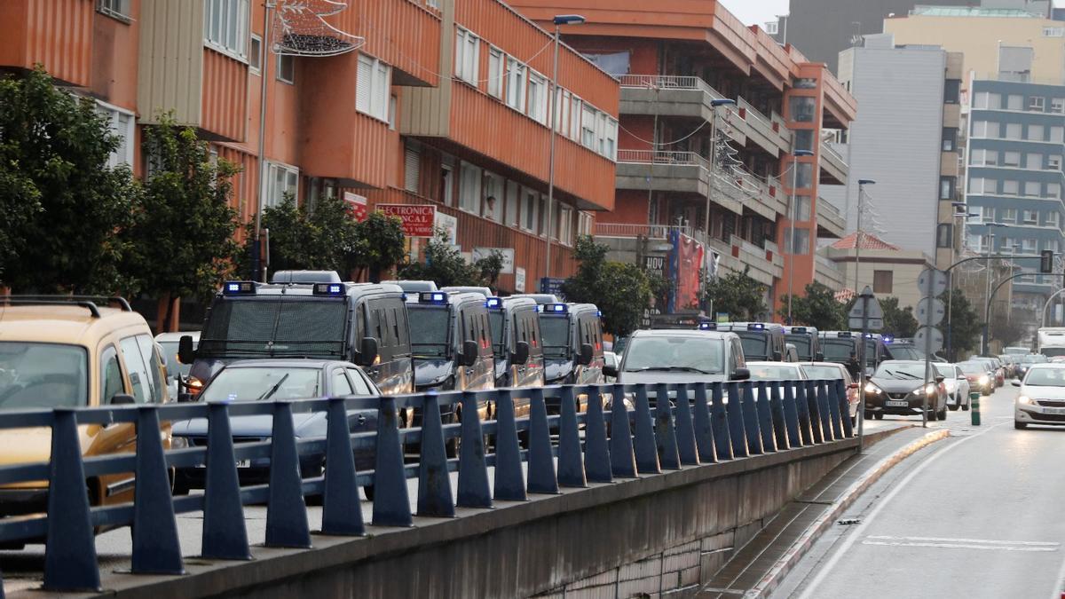 Macroperación policial antidroga en Travesía de Vigo