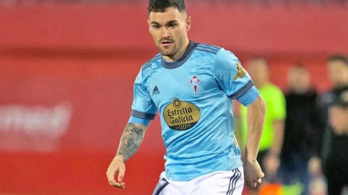 Javi Galán durante su primera etapa en el Celta de Vigo.