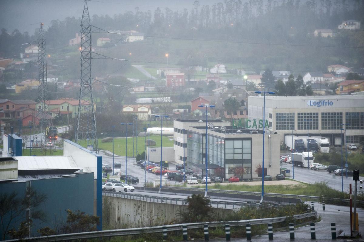 Vista del Centro Logístico de Transportes de Ledoño.