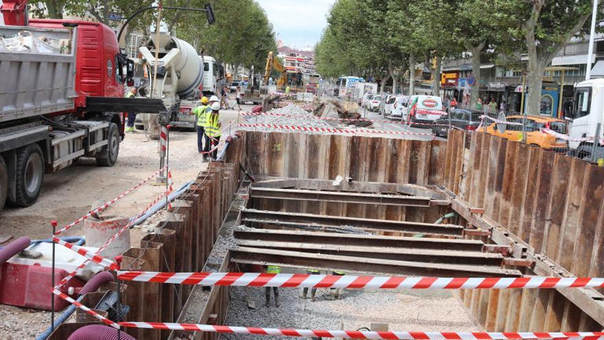 Una imagen de las obras de la avenida del Mediterráneo