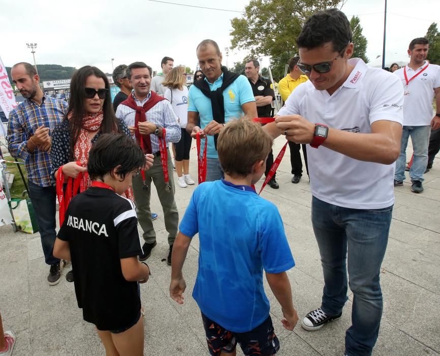 Los más pequeños también quisieron emular a Gómez Noya