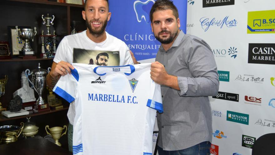 El Marbella presenta a Sergio Rodríguez, del Sestao River