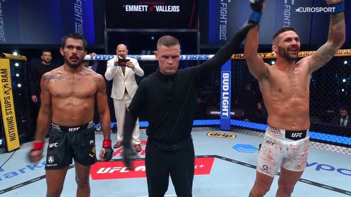 Hecher Sosa, campeón del combate de la UFC contra Luan Lacerda
