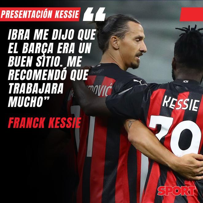 Kessie confesó que había hablado con Ibrahimovic del Barça
