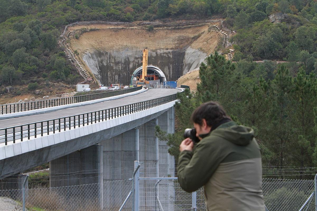 Obras del AVE en la que se produjo el accidente, en San Cibrao das Viñas Obras del AVE en la que se produjo el accidente, en San Cibrao das Viñas