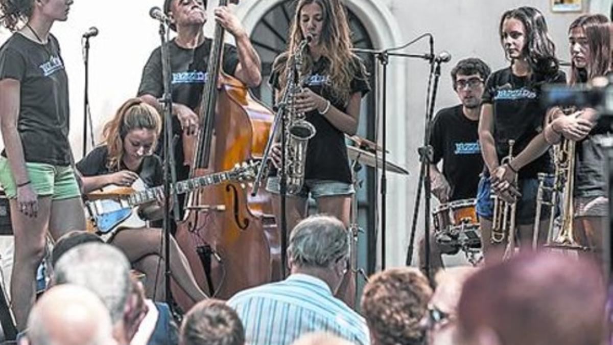 Presentación del Jazzing, en la plaza de Comerç, el 9 de septiembre.