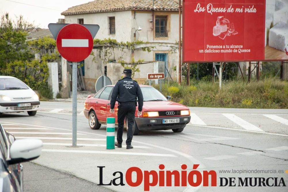 Reparto de mascarillas en Caravaca