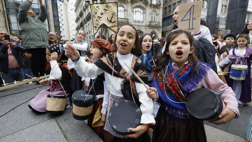 La Reconquistiña tiempla tambores