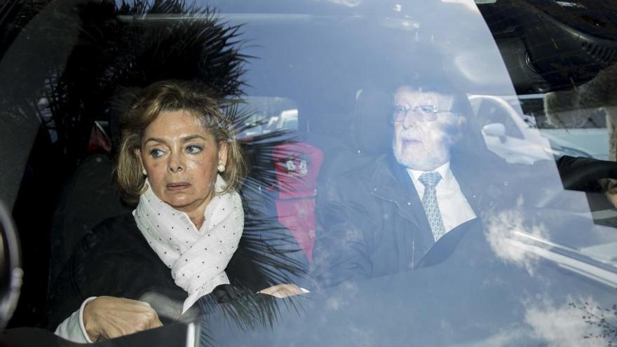 Alcón y su actual esposo, Alfonso Grau, tras estallar el &#039;caso Taula&#039;.