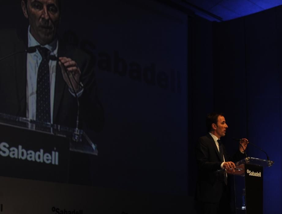 El tenista ofrece una charla en Palexco organizada por Banco Sabadell.