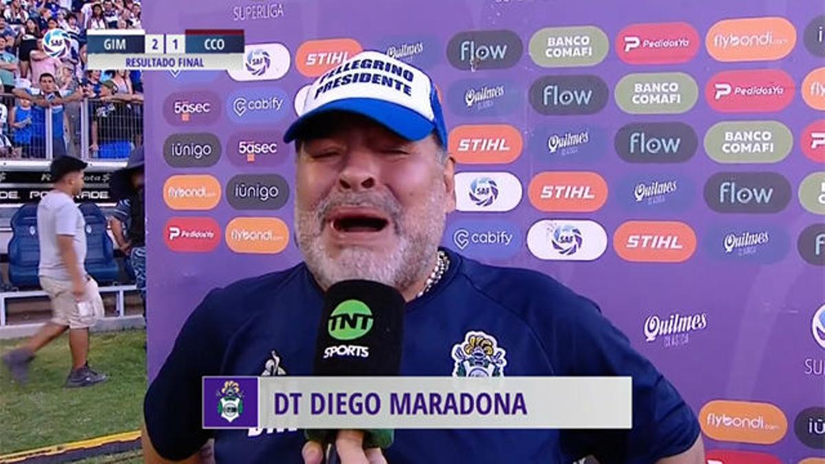 El desgarrador discurso triunfal de un emocionado Maradona